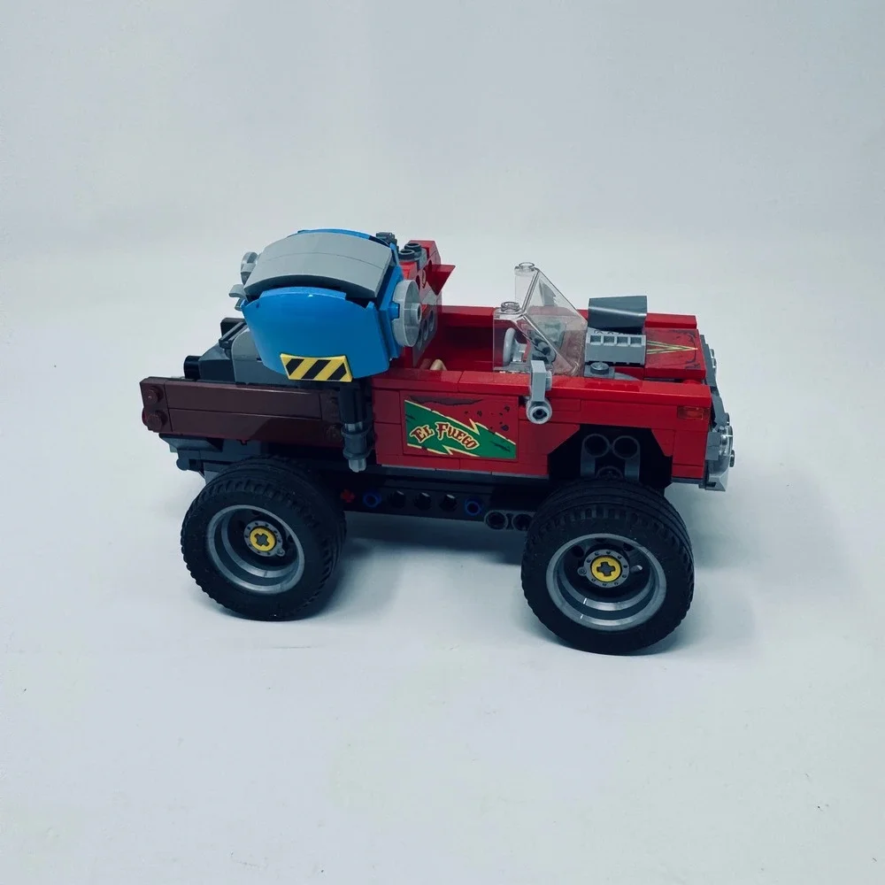 LEGO Building Set Kids Red El Fuego Stunt Truck 70421 Hidden Side Incomplete
